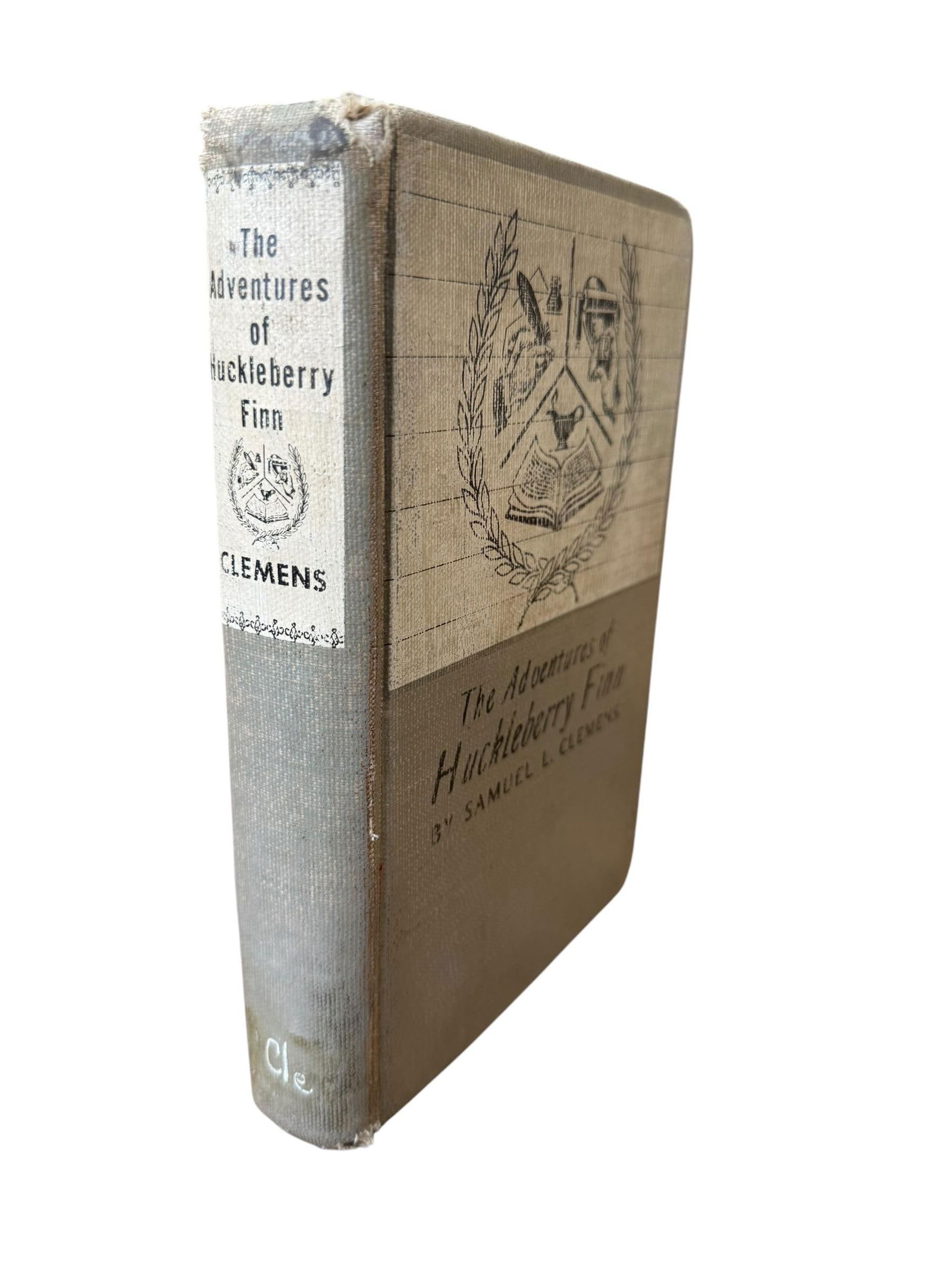 1953 The Adventures of Huckleberry Finn by Samuel Clemens Hardcover School Library Book - 8