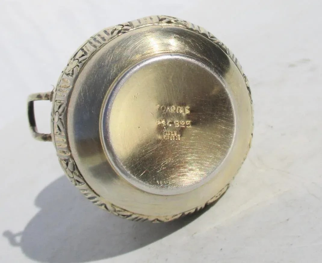 Zolotas Minature Silver Ancient Vase - 3