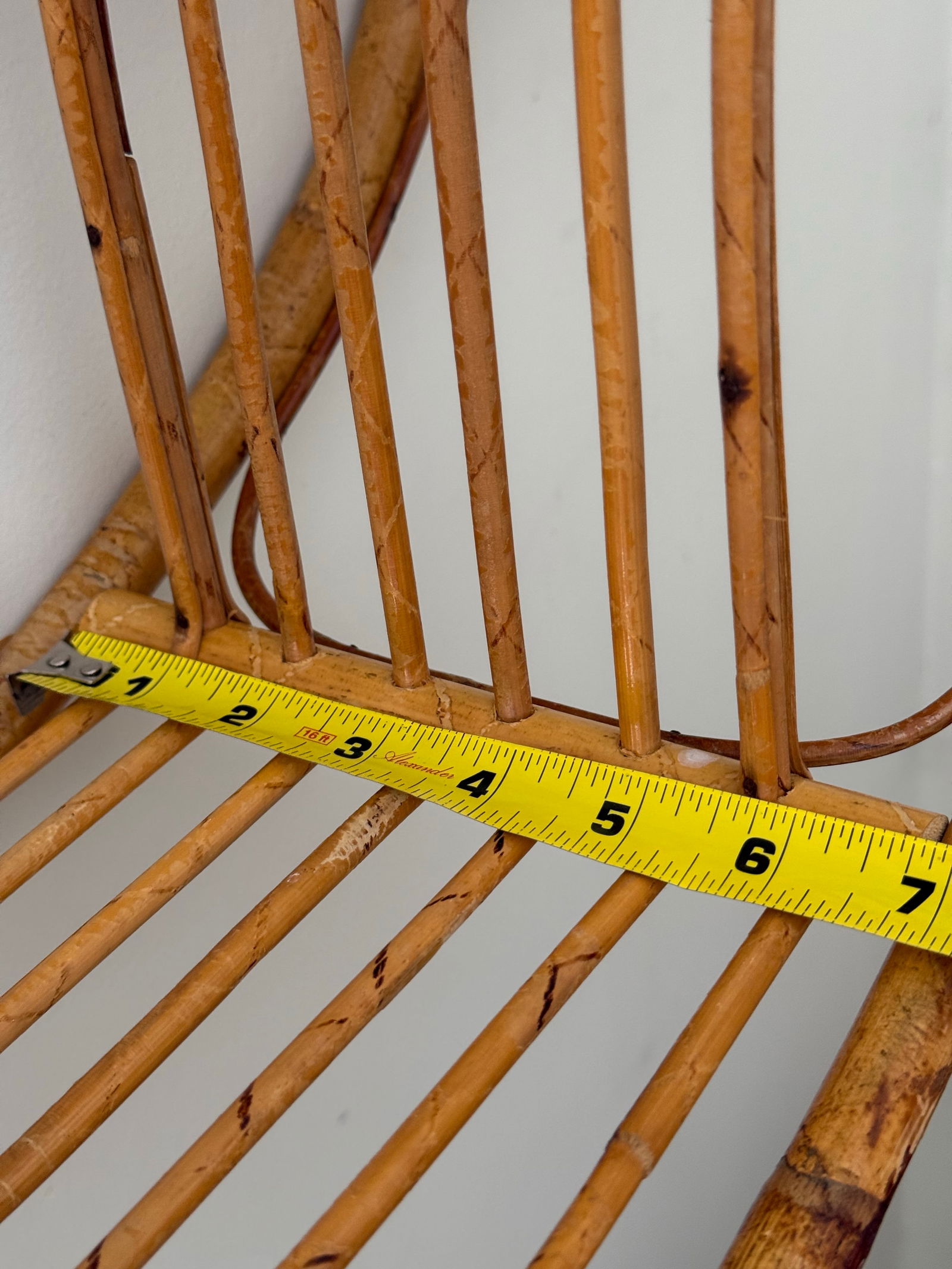 Coastal Bent Bamboo Round Shelf - 4