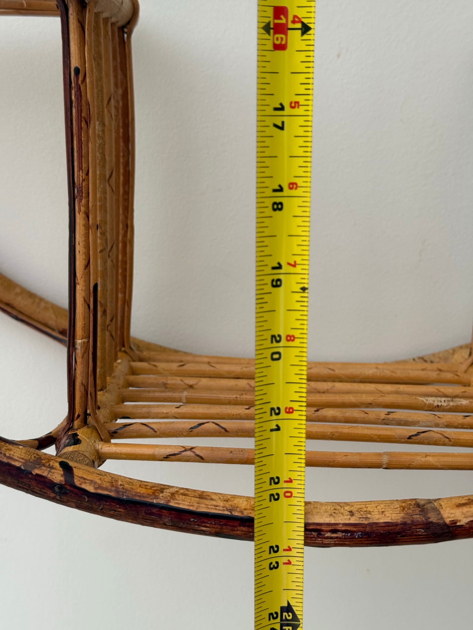 Coastal Bent Bamboo Round Shelf - 5