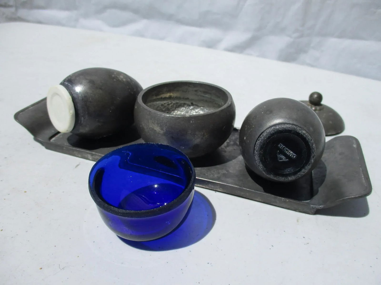 Just Pewter Table Setting - a Set of 4 Pieces - 5