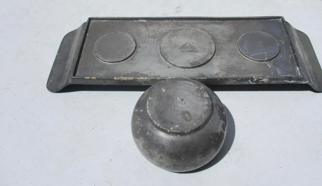 Just Pewter Table Setting - a Set of 4 Pieces - 6