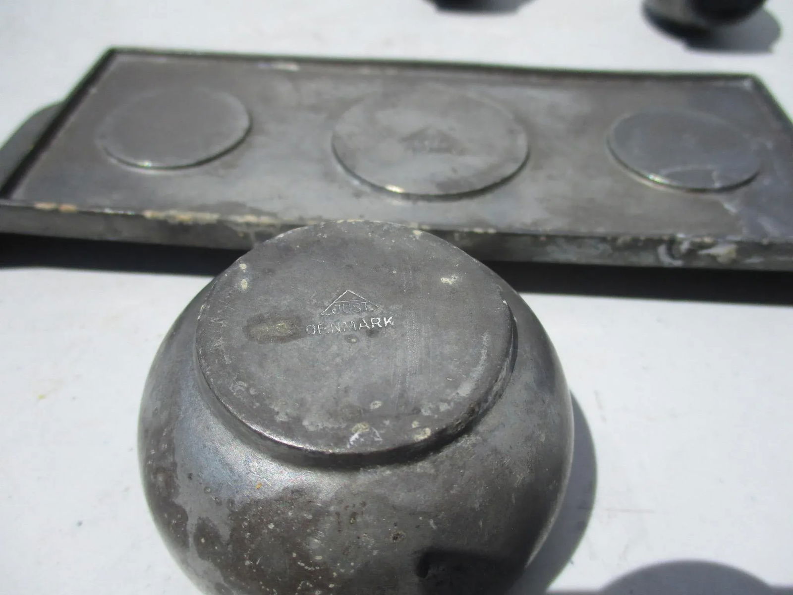 Just Pewter Table Setting - a Set of 4 Pieces - 7