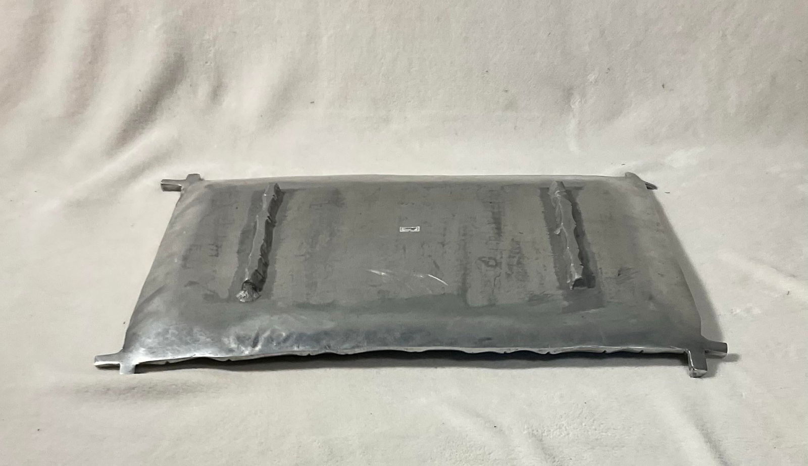 Mariposa Aluminum Bamboo Oversized Serving Platter, Hecho en Mexico, Circa 1980s - 5