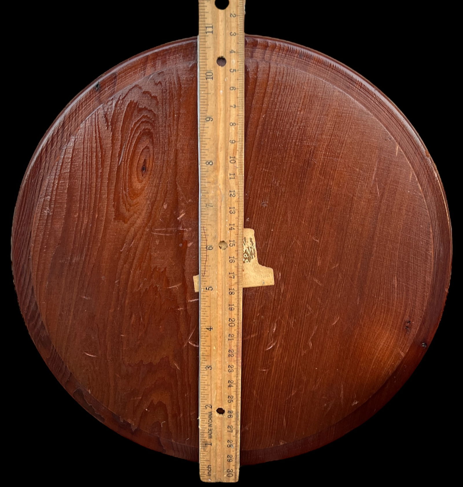 Large 1930s Handmade Parquetry Marquetry Wooden Round Arts and Crafts Style Lidded Box - 7