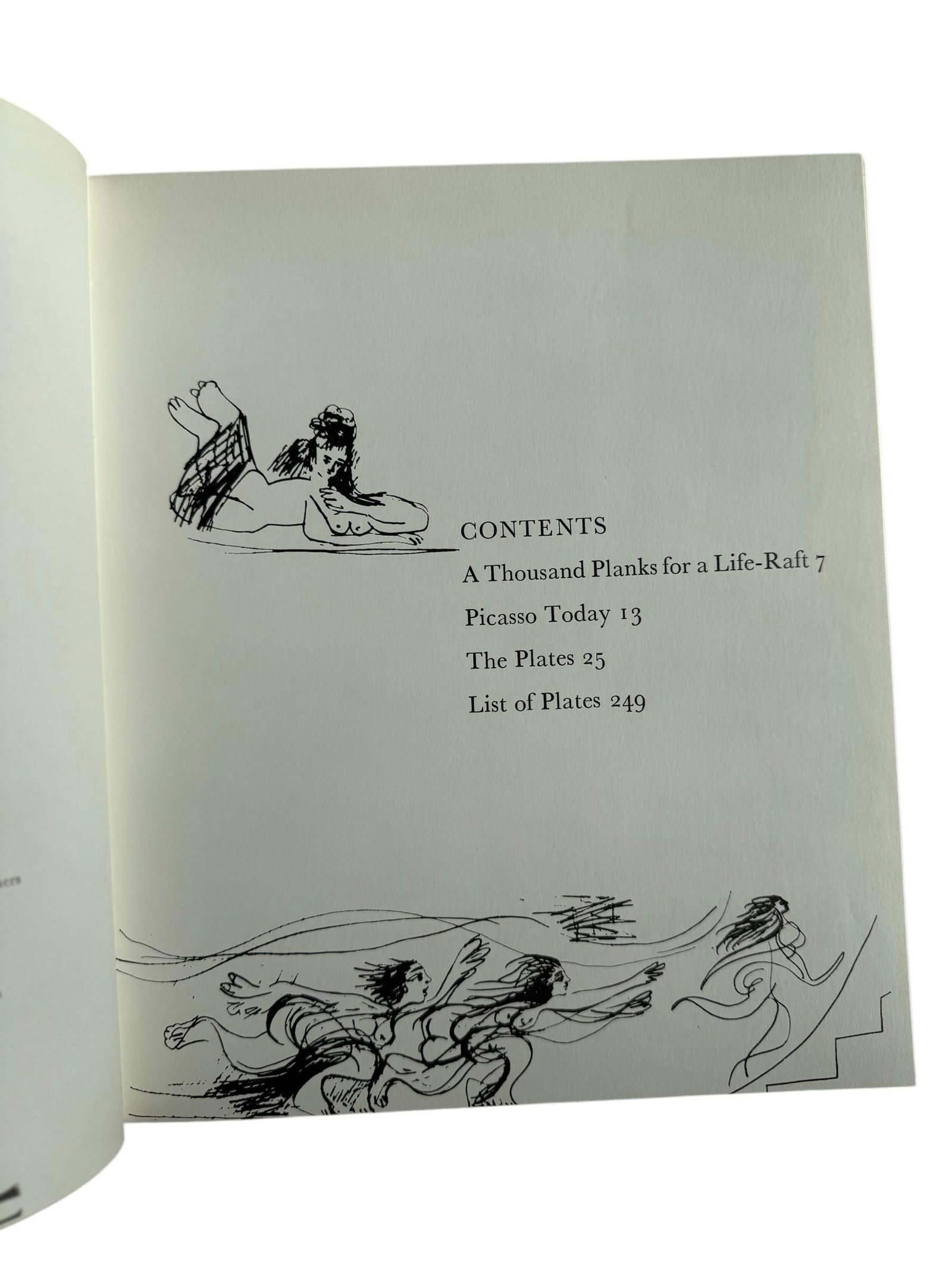 1969 Art Book Coffee Table Hardcover Picasso: His Recent Drawings 1966-1968 - 3