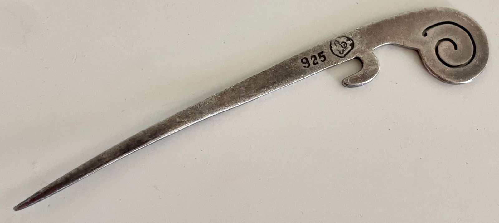 Mid Century Mexican Stamped Silver Tooth Pick - 4