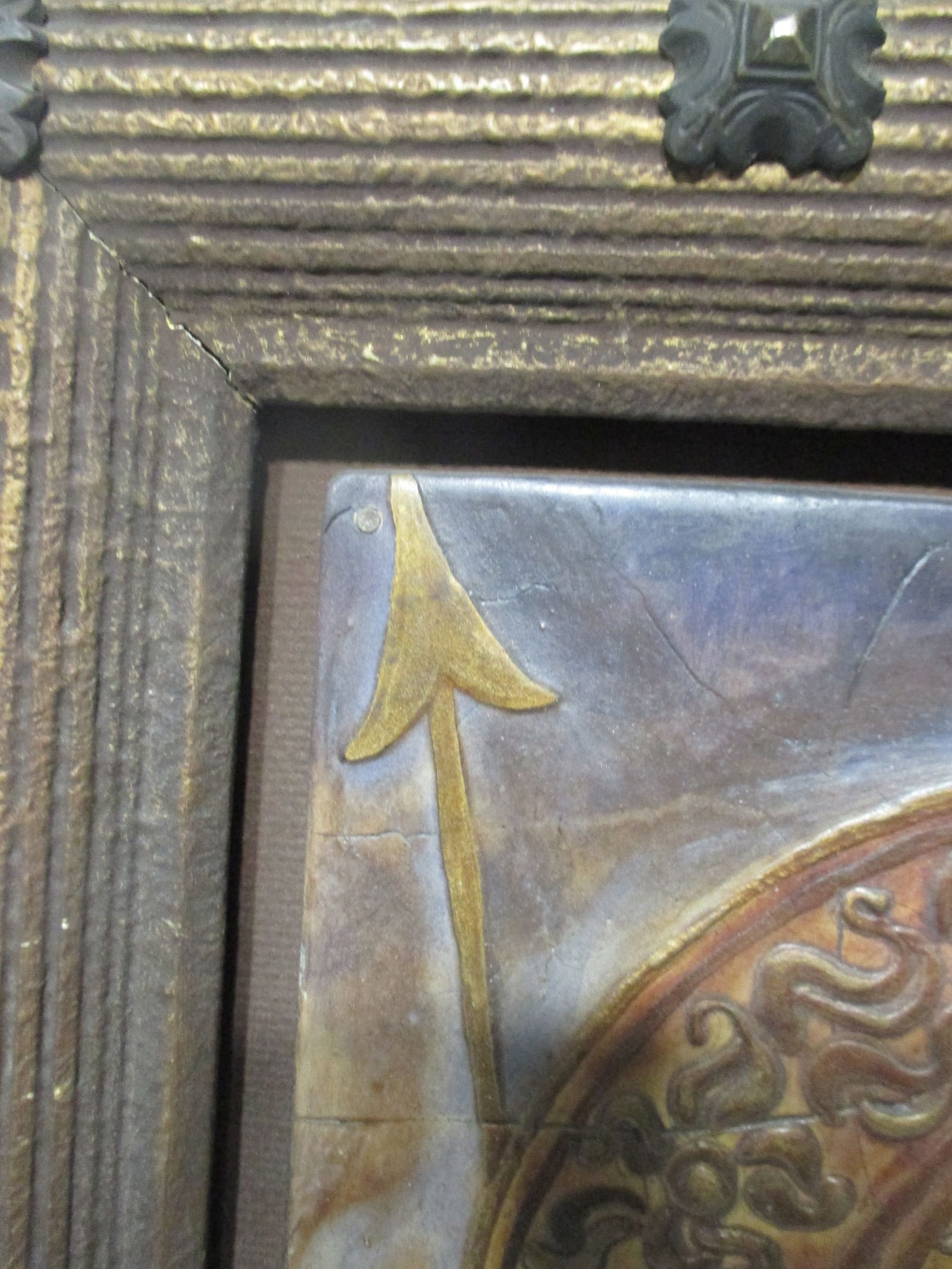 Fresco Panel of Wounded Amazon Italian Circa 30s' - 6