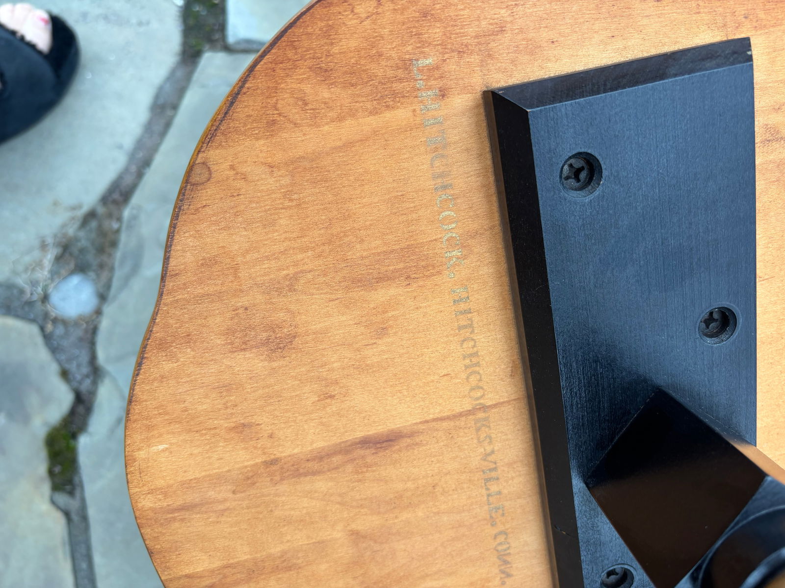 1960s Vintage Hitchcock Stenciled Candlestick Table - 5