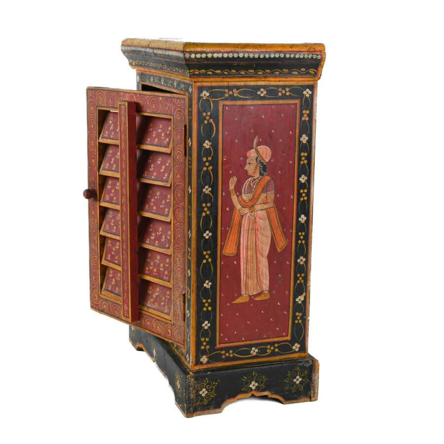 Hand-Painted Indian Rasamanjari Series Cabinet - 2