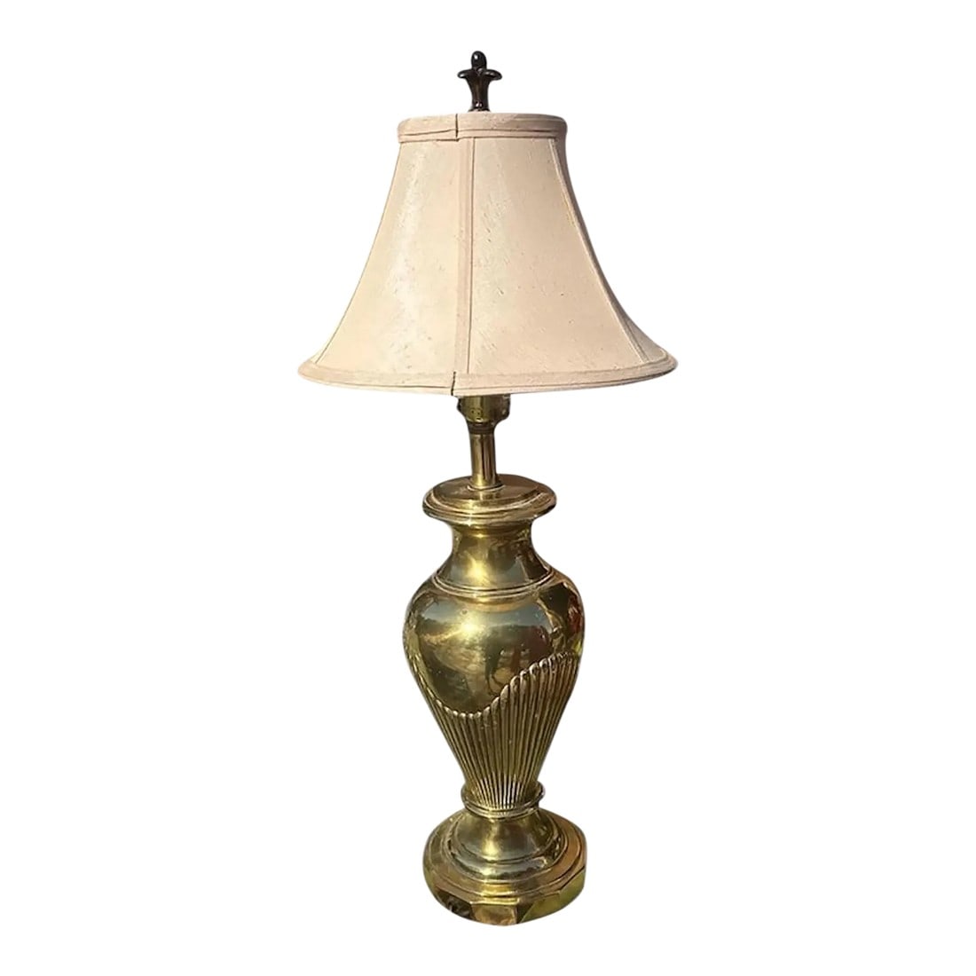 Vintage Solid Brass Shell Design Lamp (1 of 9)