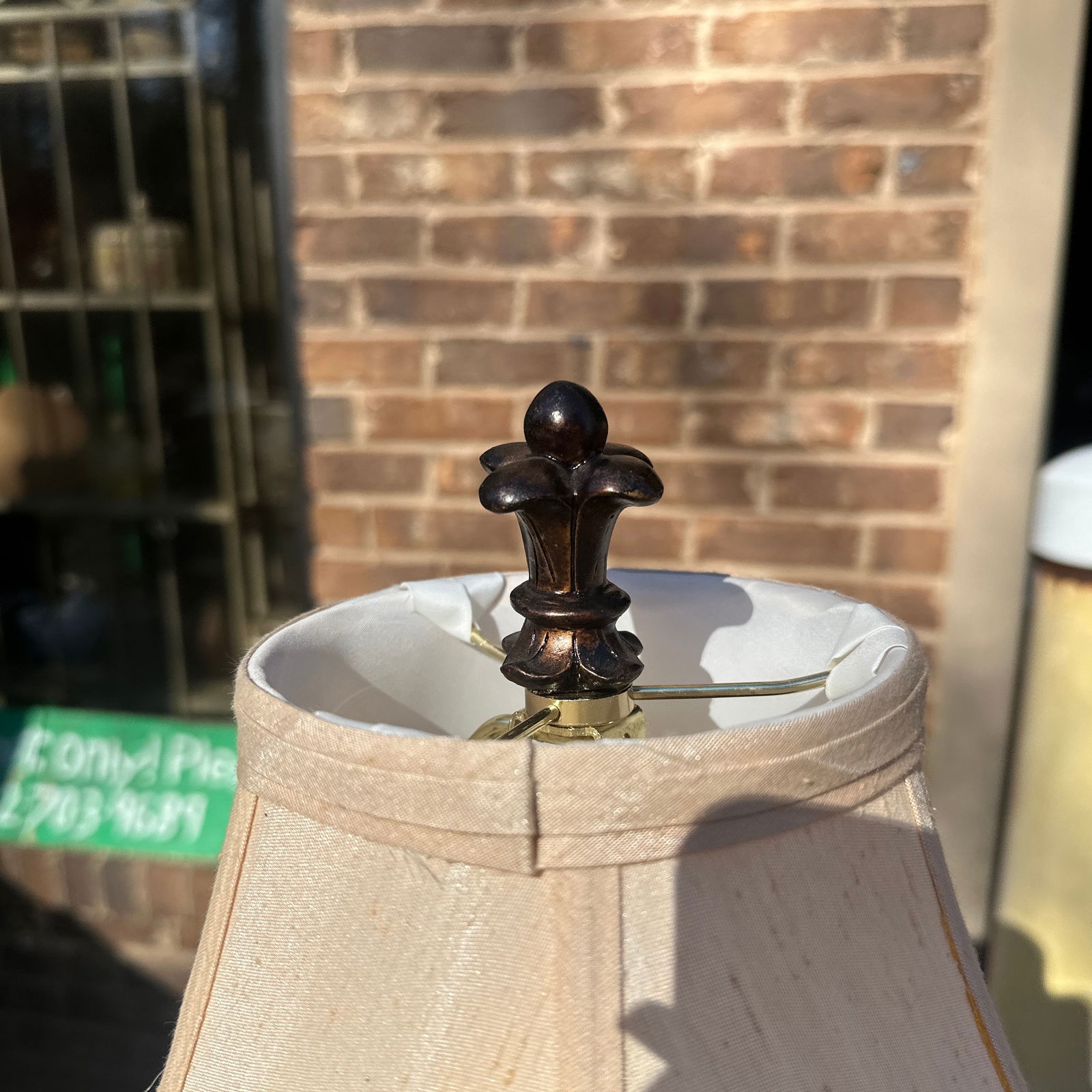 Vintage Solid Brass Shell Design Lamp - 4