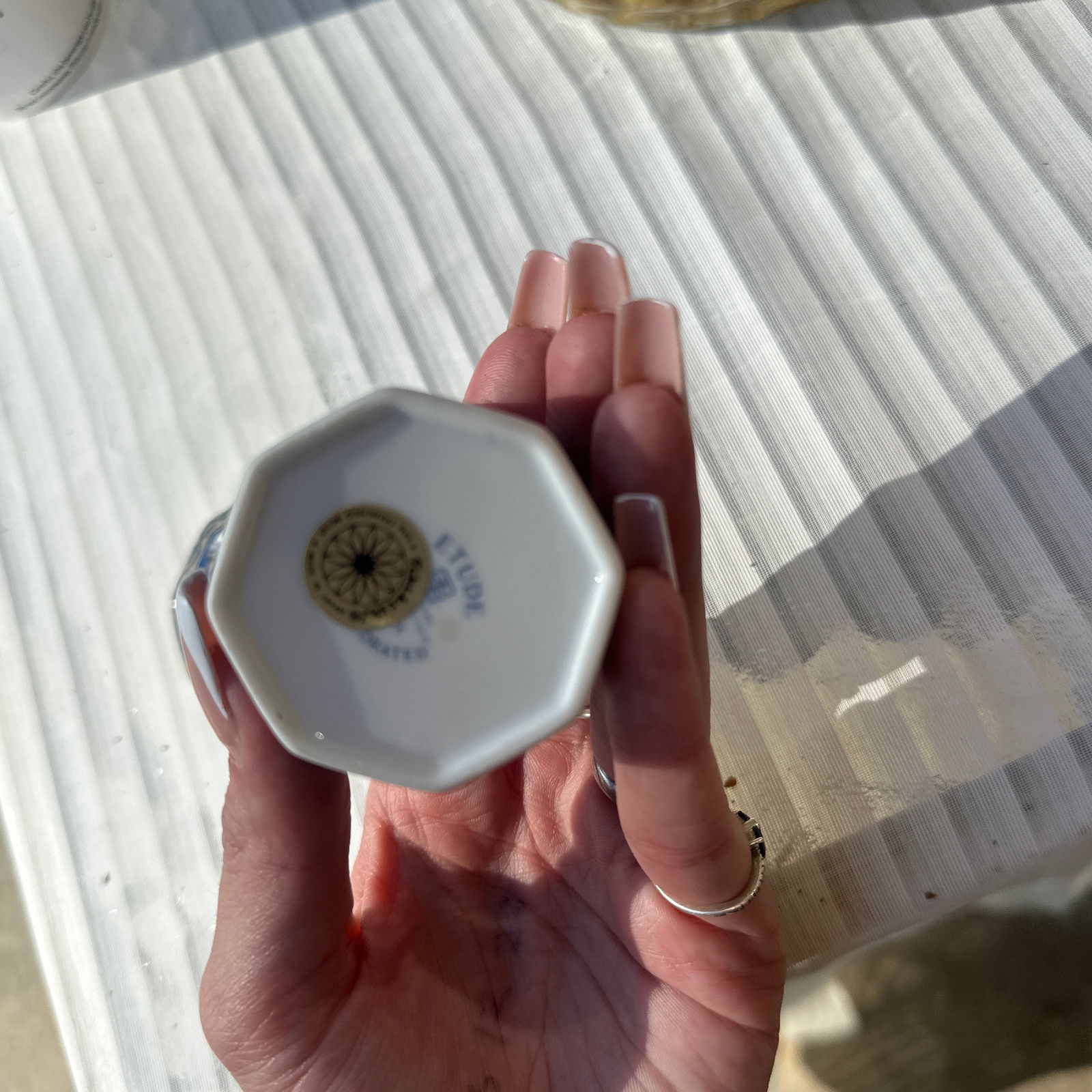 1970s Small Ceramic Asian Box With Matching Lid - 6