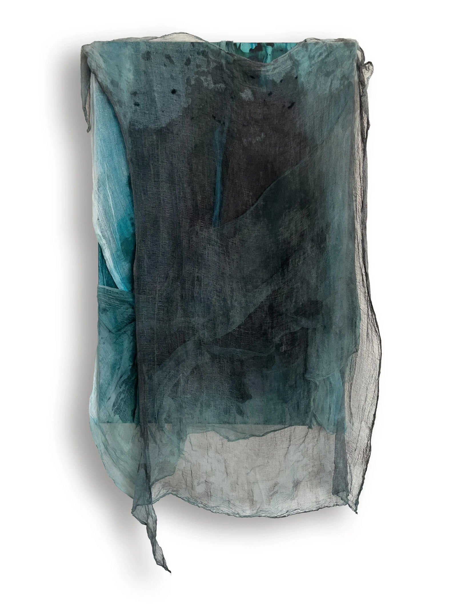 Verdant Escape Mixed Media Dimensional Color Field Painting by Stacey Warnix - 2