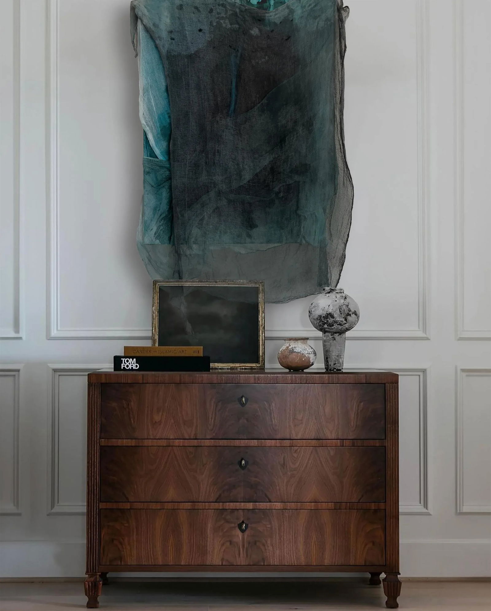 Verdant Escape Mixed Media Dimensional Color Field Painting by Stacey Warnix - 3