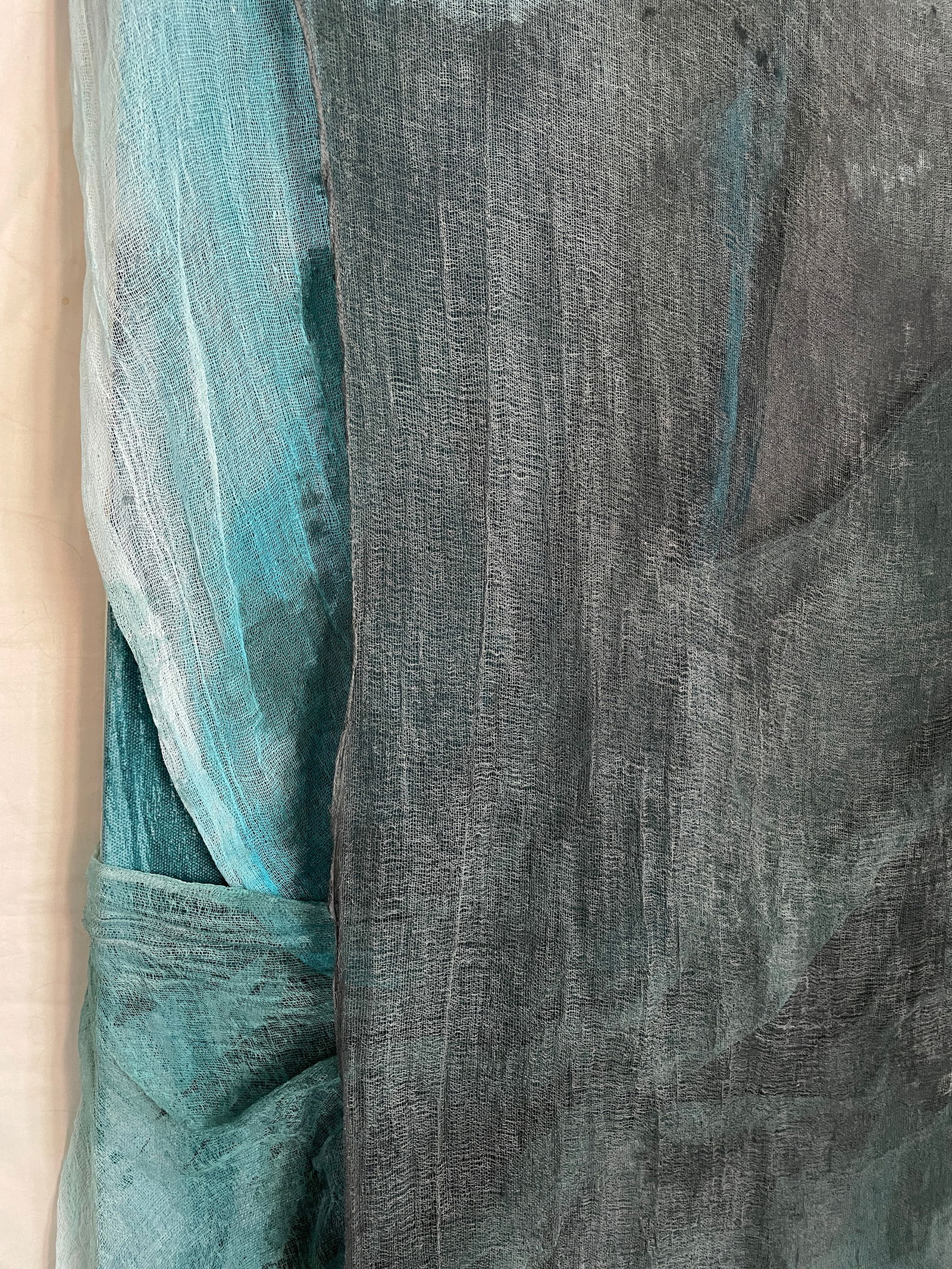 Verdant Escape Mixed Media Dimensional Color Field Painting by Stacey Warnix - 6