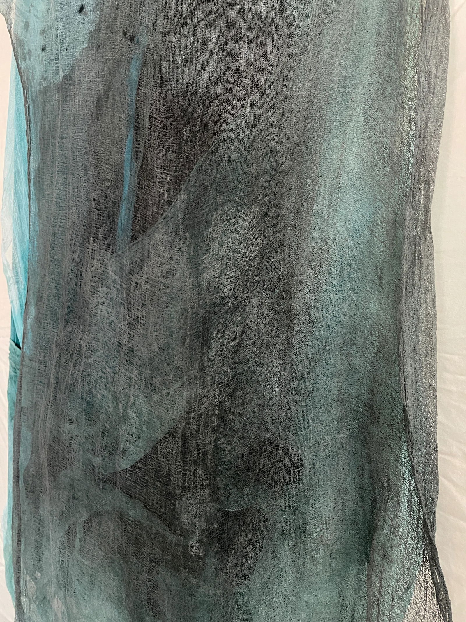 Verdant Escape Mixed Media Dimensional Color Field Painting by Stacey Warnix - 8