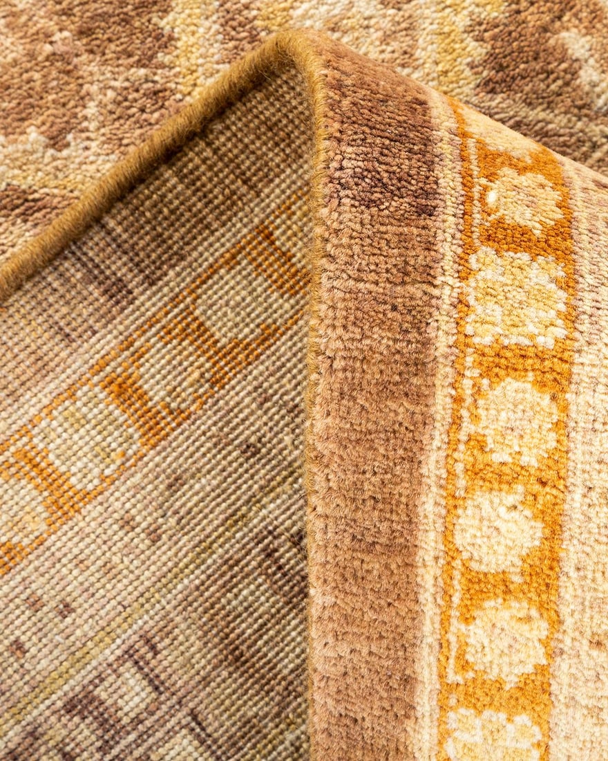 Mogul, One-of-a-Kind Hand-Knotted Area Rug - Yellow, 6' 1" x 8' 10" - 6