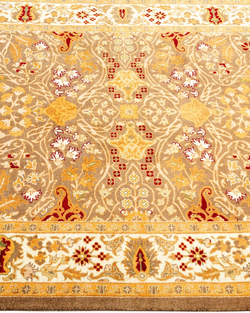 Mogul, One-of-a-Kind Hand-Knotted Area Rug - Brown, 3' 2" x 5' 0" - 4