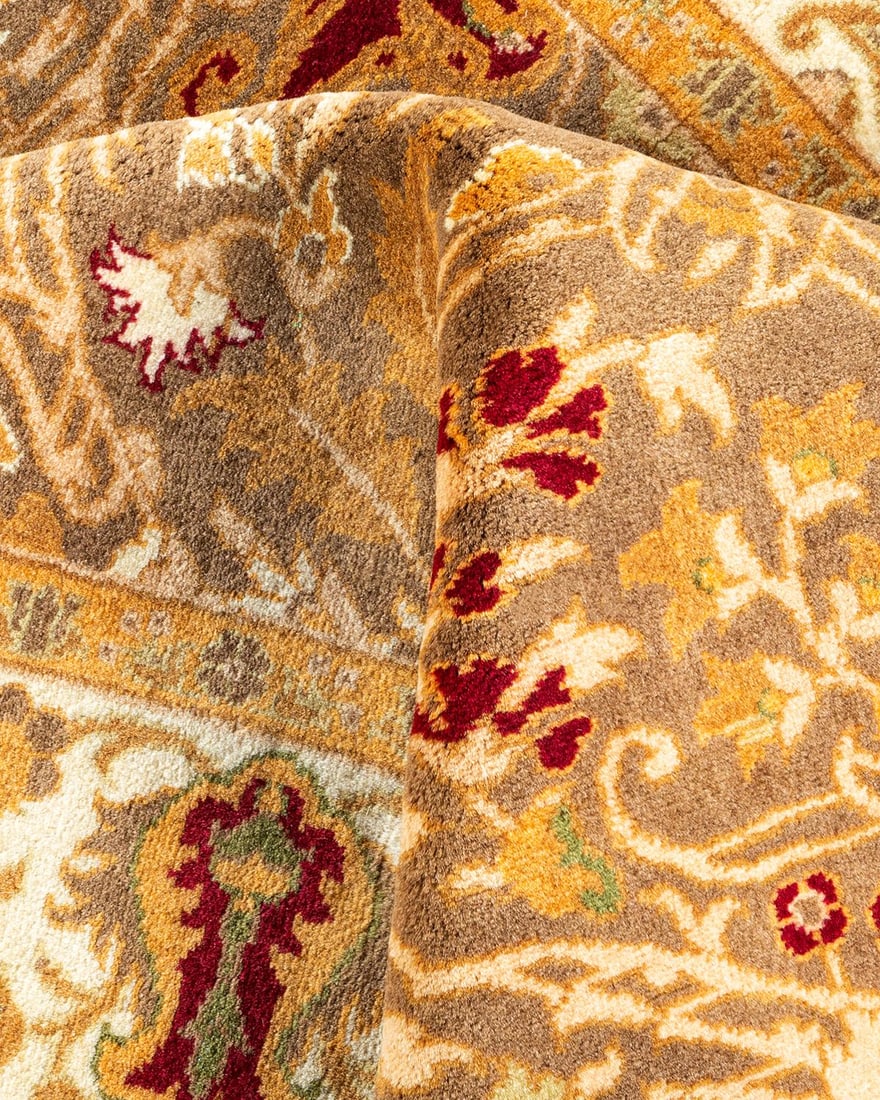 Mogul, One-of-a-Kind Hand-Knotted Area Rug - Brown, 3' 2" x 5' 0" - 7