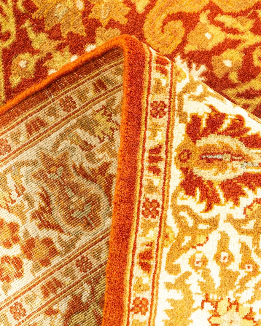 Mogul, One-of-a-Kind Hand-Knotted Runner Rug - Orange, 2' 7" x 6' 6" - 6