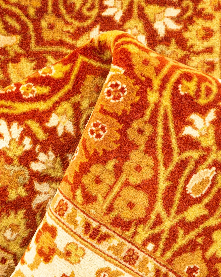 Mogul, One-of-a-Kind Hand-Knotted Runner Rug - Orange, 2' 7" x 6' 6" - 7