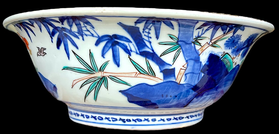 19th Century Meiji Period Japanese Cobalt Blue, Iron Red, and Gold Imari Bowl - 6