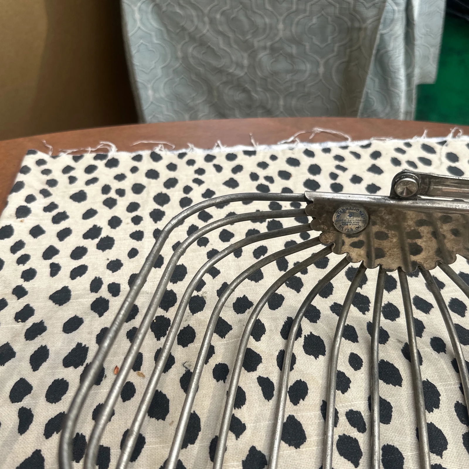 1970s Silver Wire Fruit Basket With Handle - 2