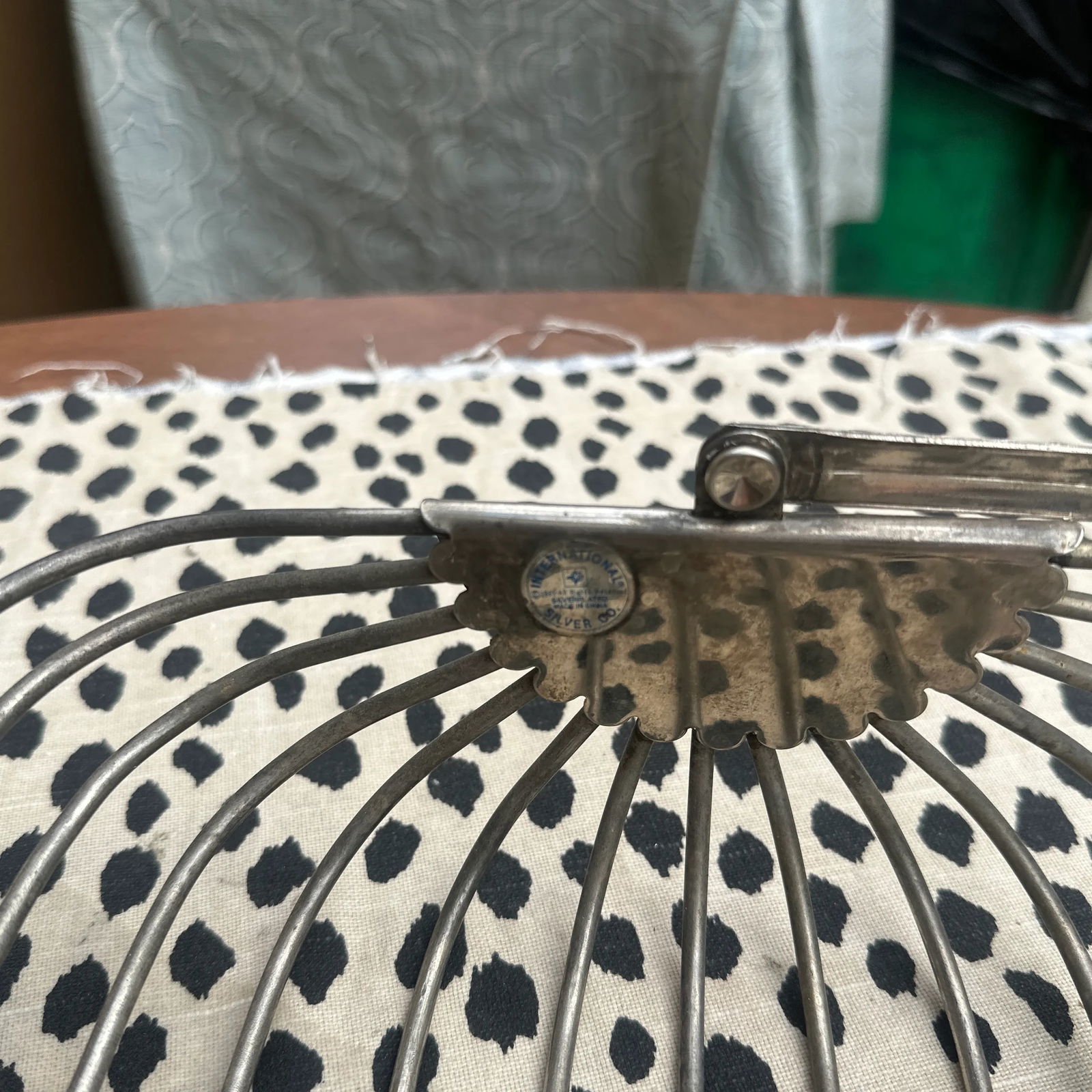 1970s Silver Wire Fruit Basket With Handle - 8