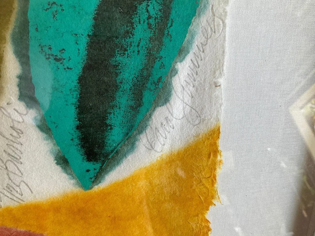 1980s Original Signed Carol Summers "Basholi" Woodcut, Framed - 8