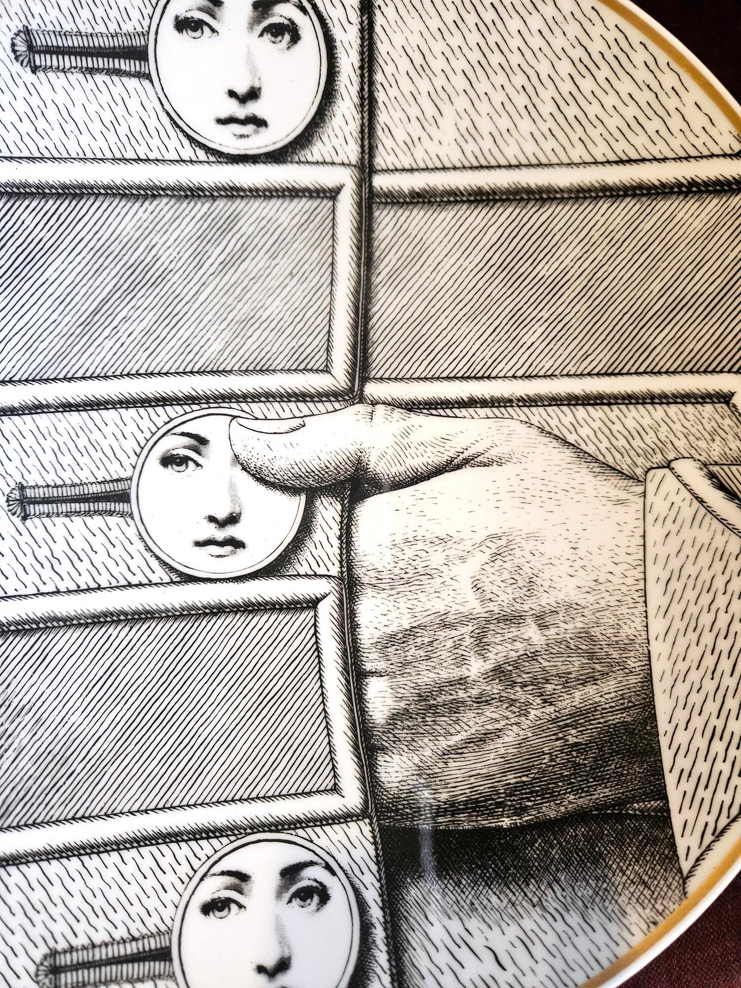 Rosenthal Piero Fornasetti Porcelain Plate, Themes and Variations, Buttons, Motiv 13 - 4