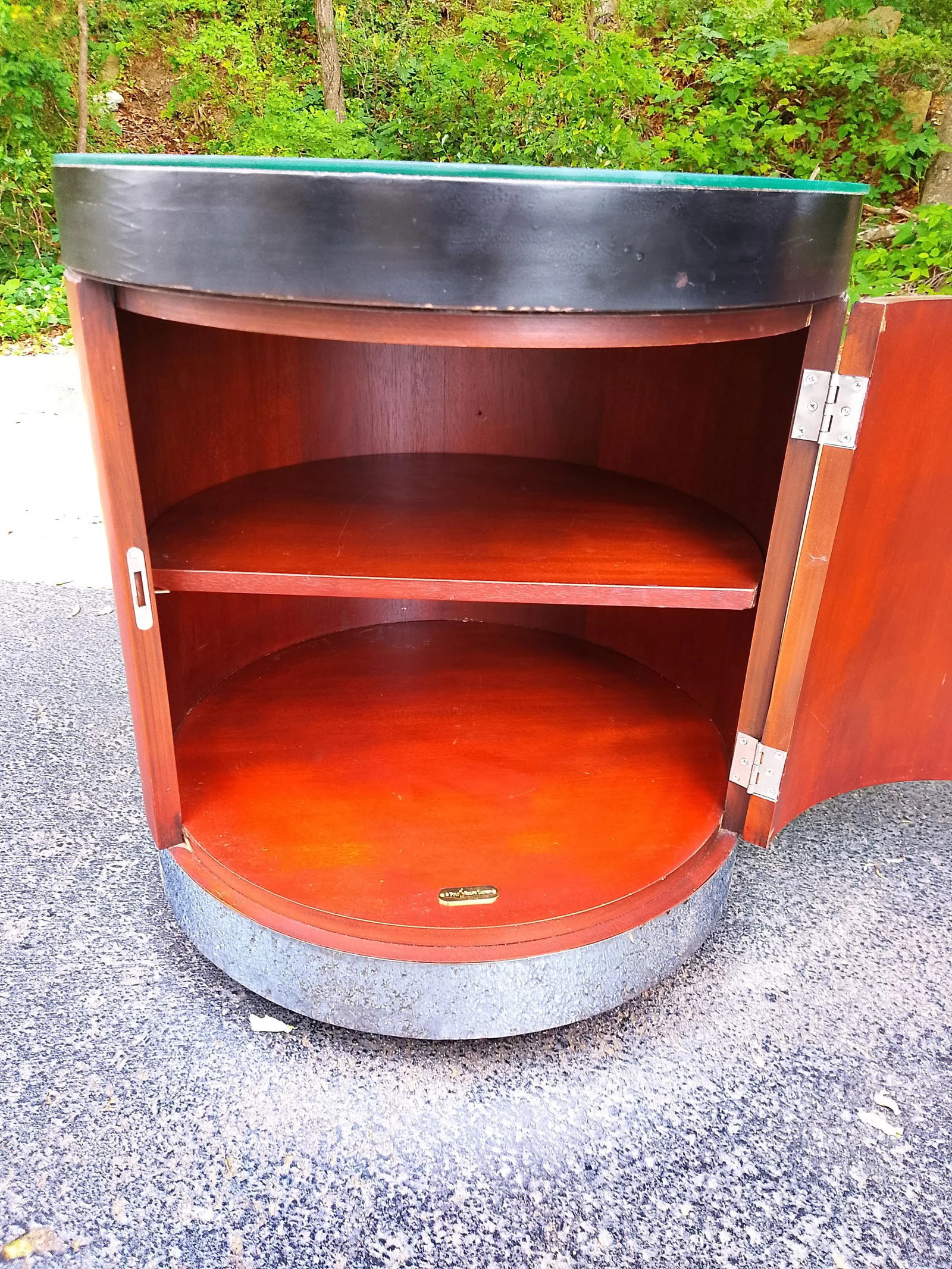 Original Ralph Lauren Mahogany Nightstand Side Table Cabinet - 2