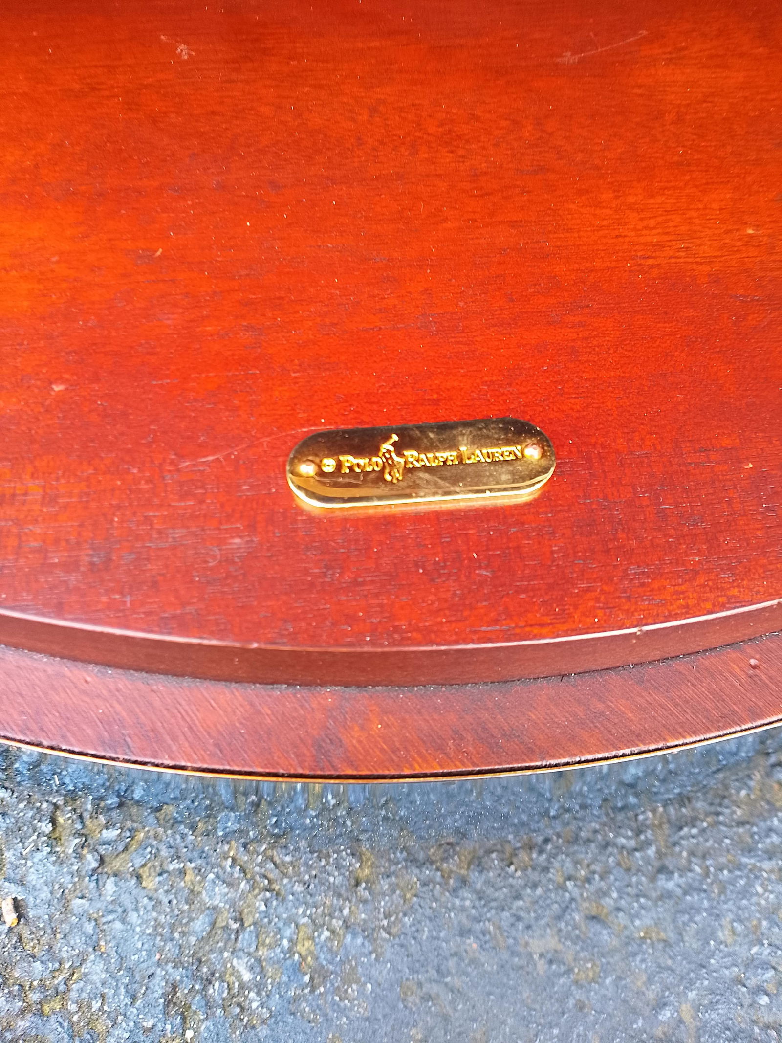 Original Ralph Lauren Mahogany Nightstand Side Table Cabinet - 3