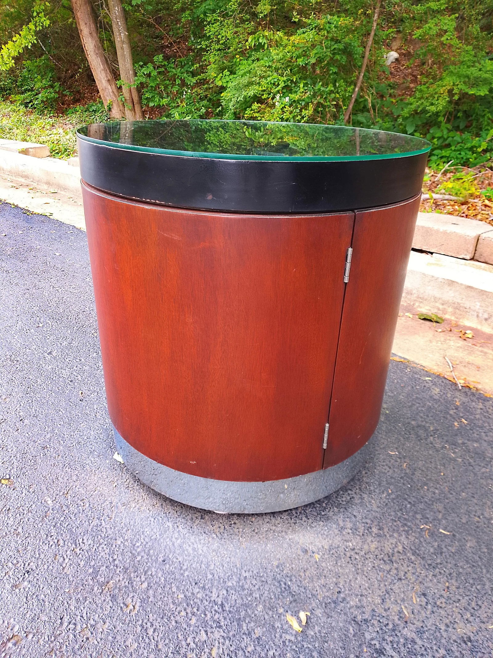 Original Ralph Lauren Mahogany Nightstand Side Table Cabinet - 4