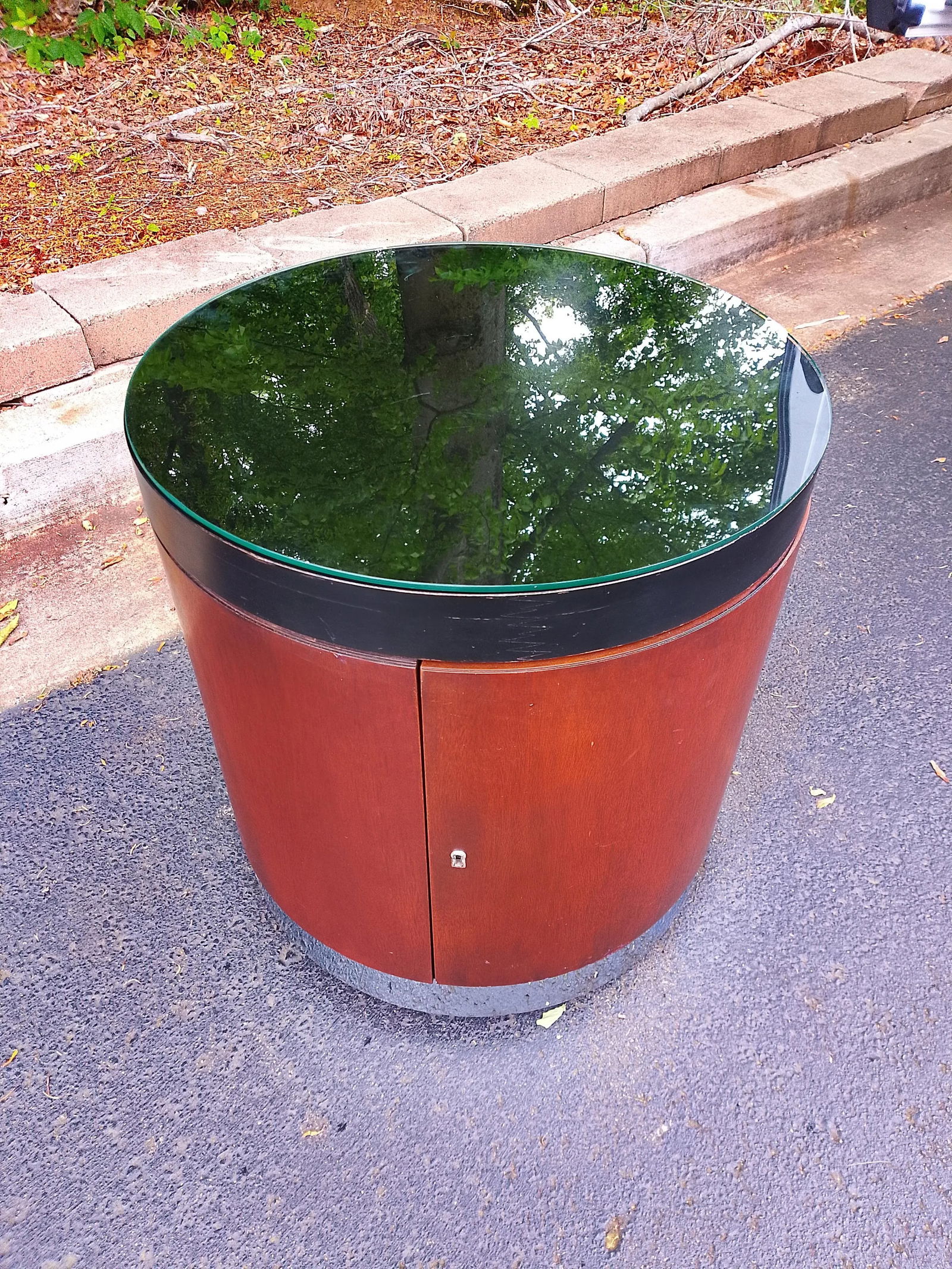 Original Ralph Lauren Mahogany Nightstand Side Table Cabinet - 6