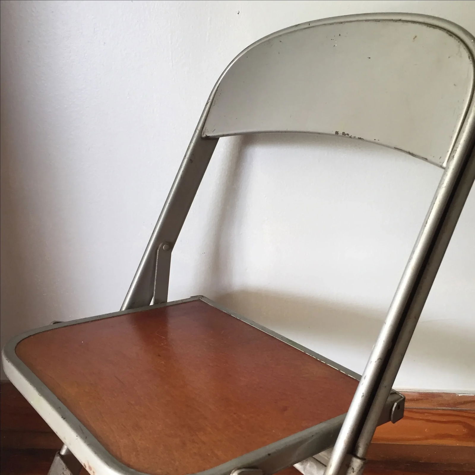 Vintage Metal School Photo Child's Chair - 3