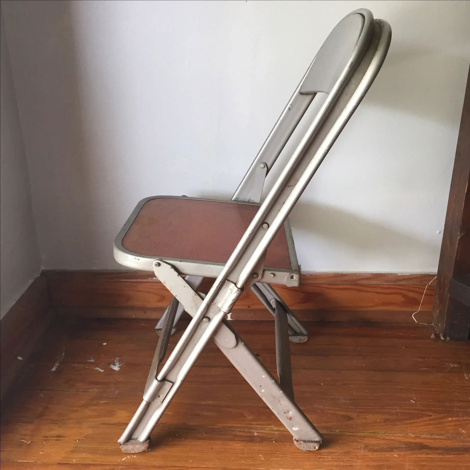 Vintage Metal School Photo Child's Chair - 4