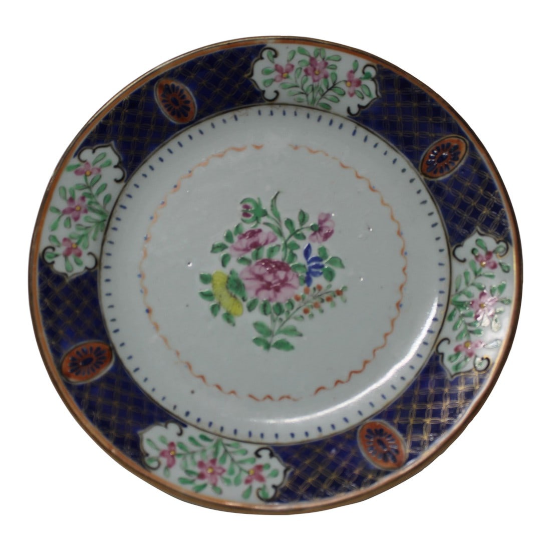 18th Century Chinese Export Porcelain Dinner Plate – Qianlong Period (C. 1750–1780) (1 of 7)