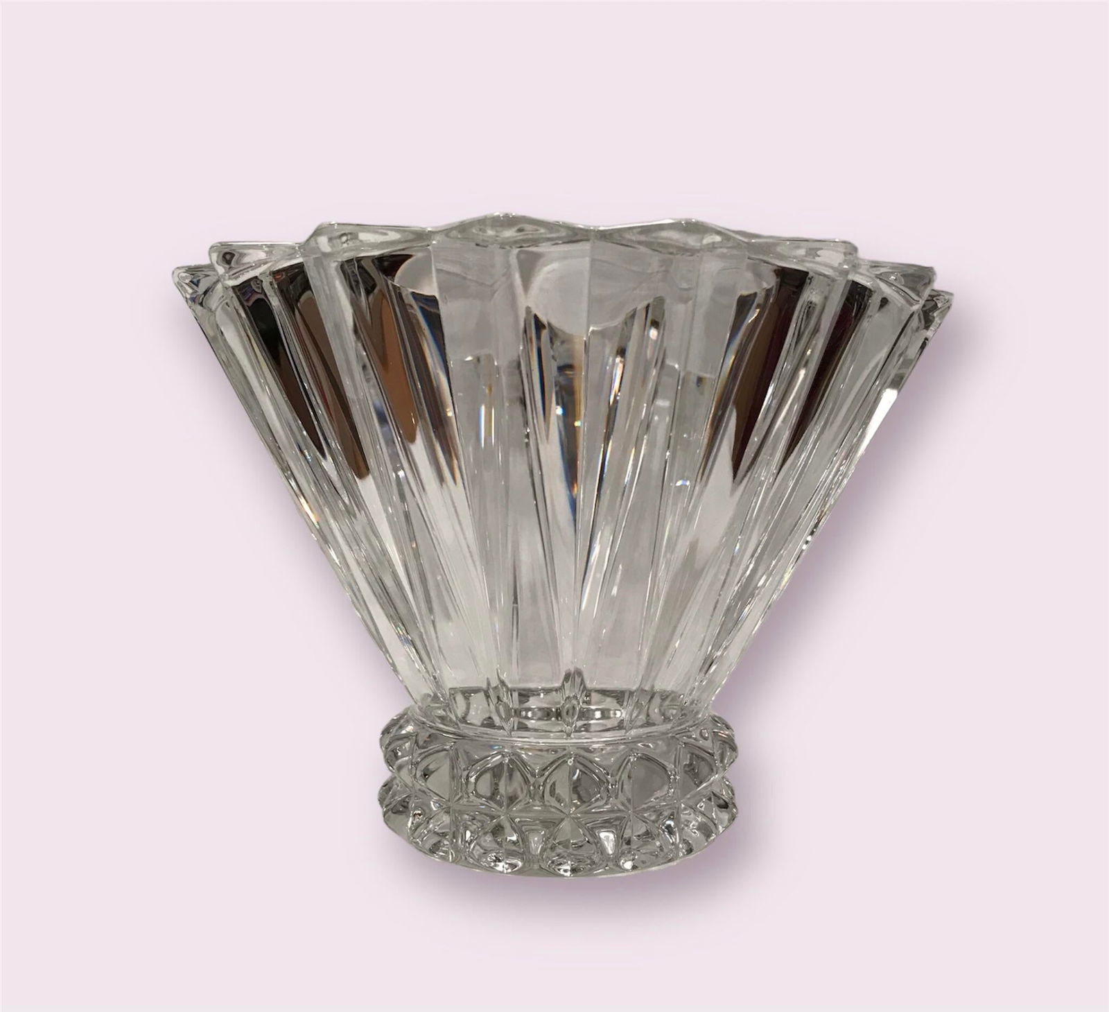 1990s Rosenthal Crystal Glass Blossom Pattern Bowl, Made in Germany - 10