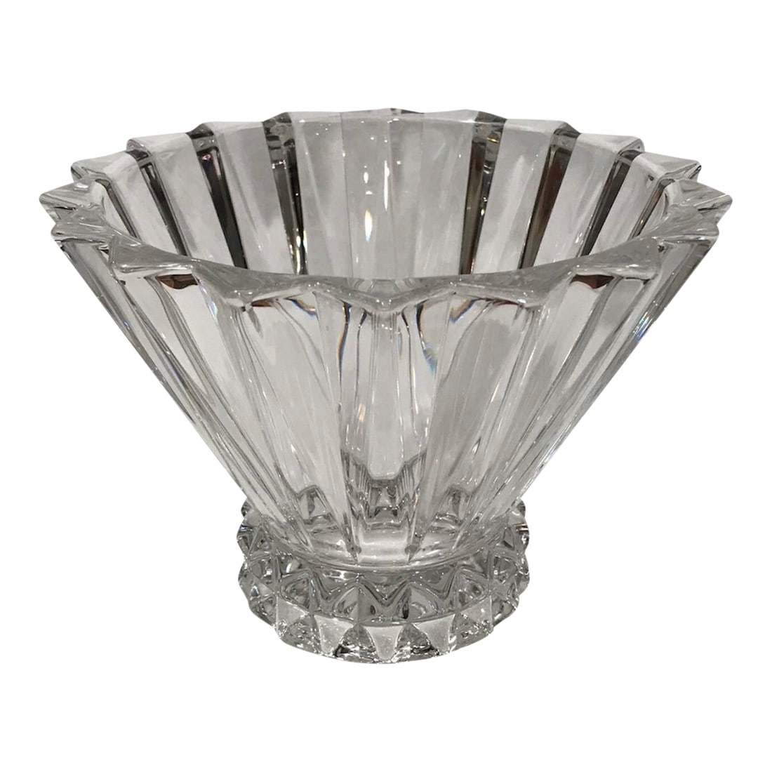 1990s Rosenthal Crystal Glass Blossom Pattern Bowl, Made in Germany (1 of 13)