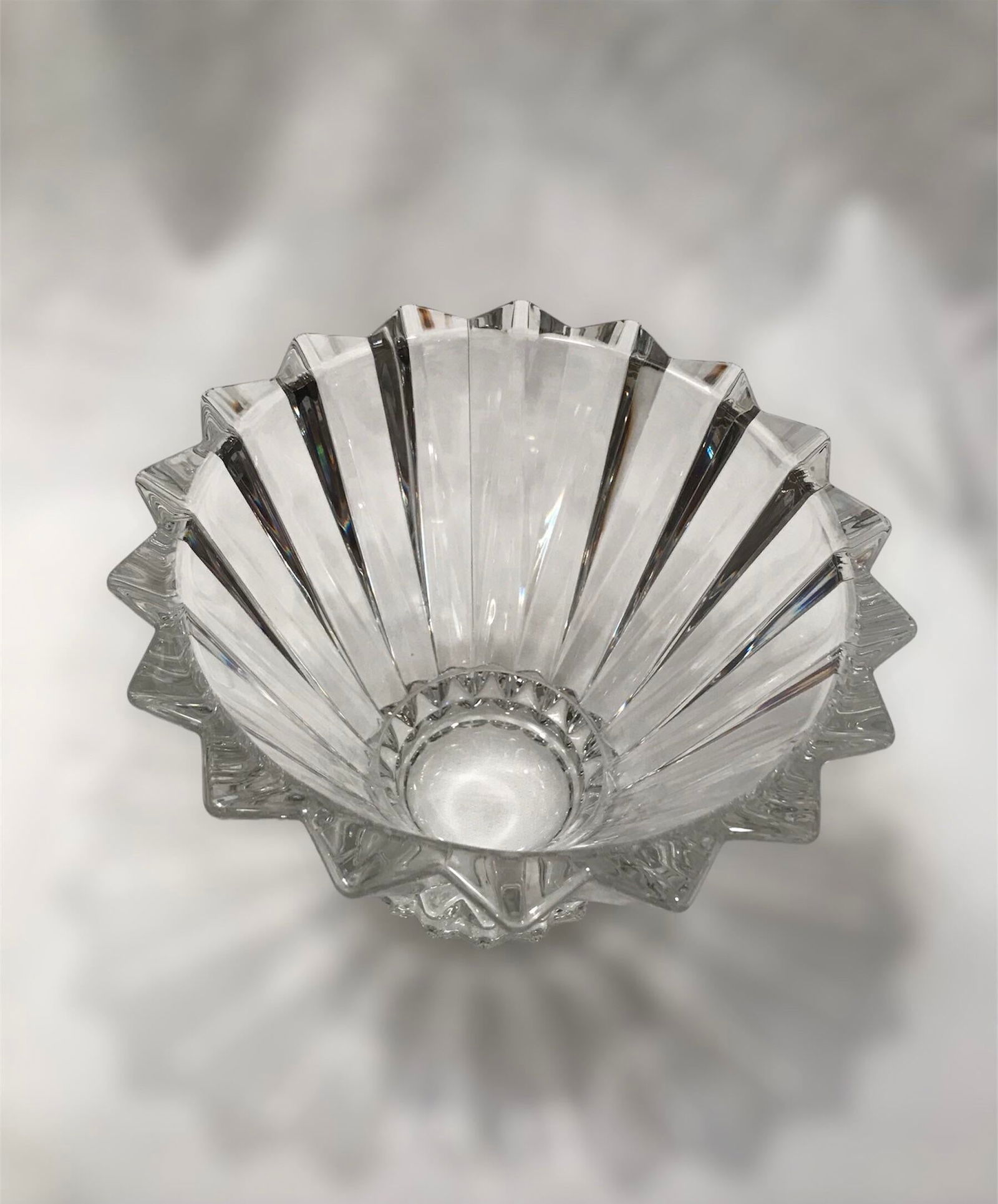 1990s Rosenthal Crystal Glass Blossom Pattern Bowl, Made in Germany - 7