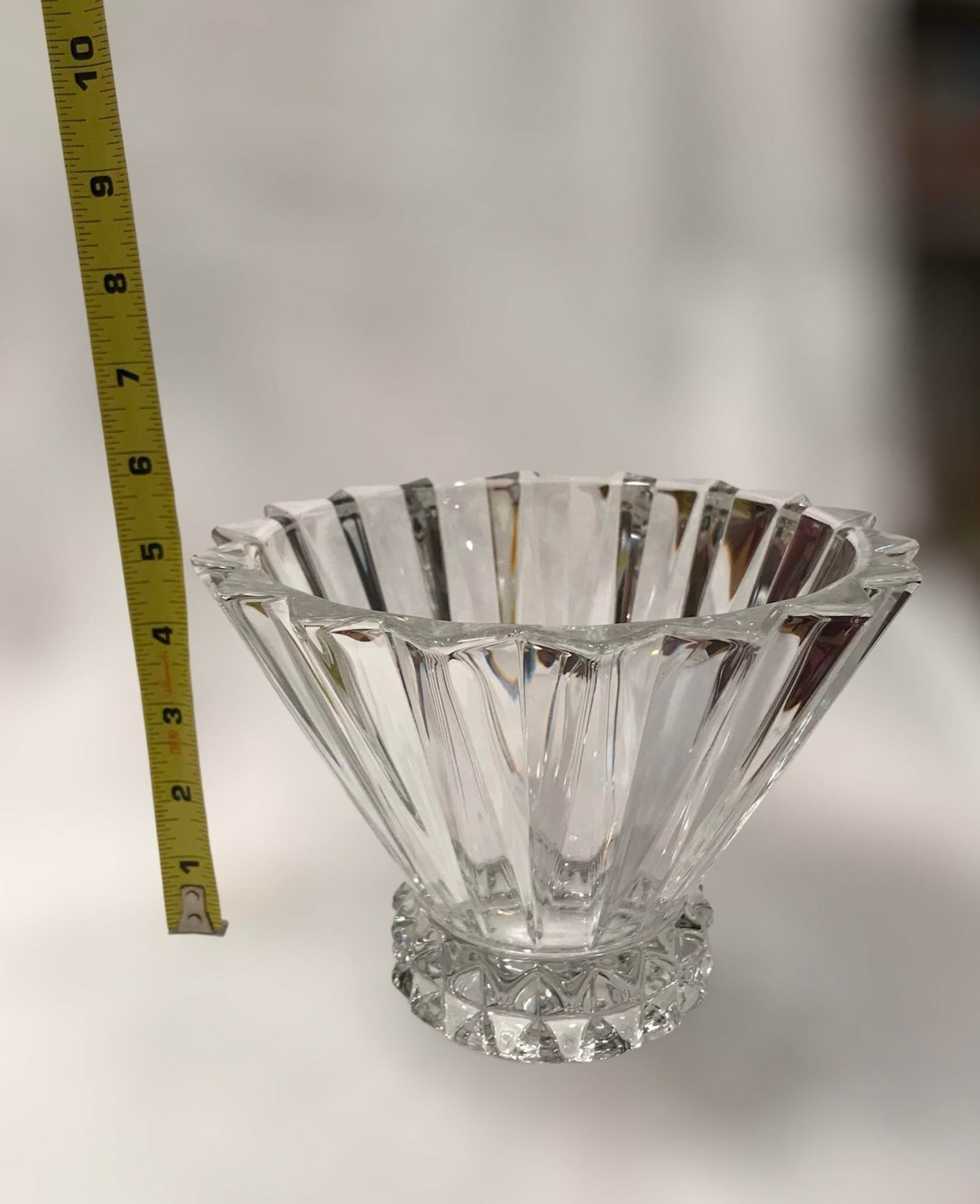 1990s Rosenthal Crystal Glass Blossom Pattern Bowl, Made in Germany - 9