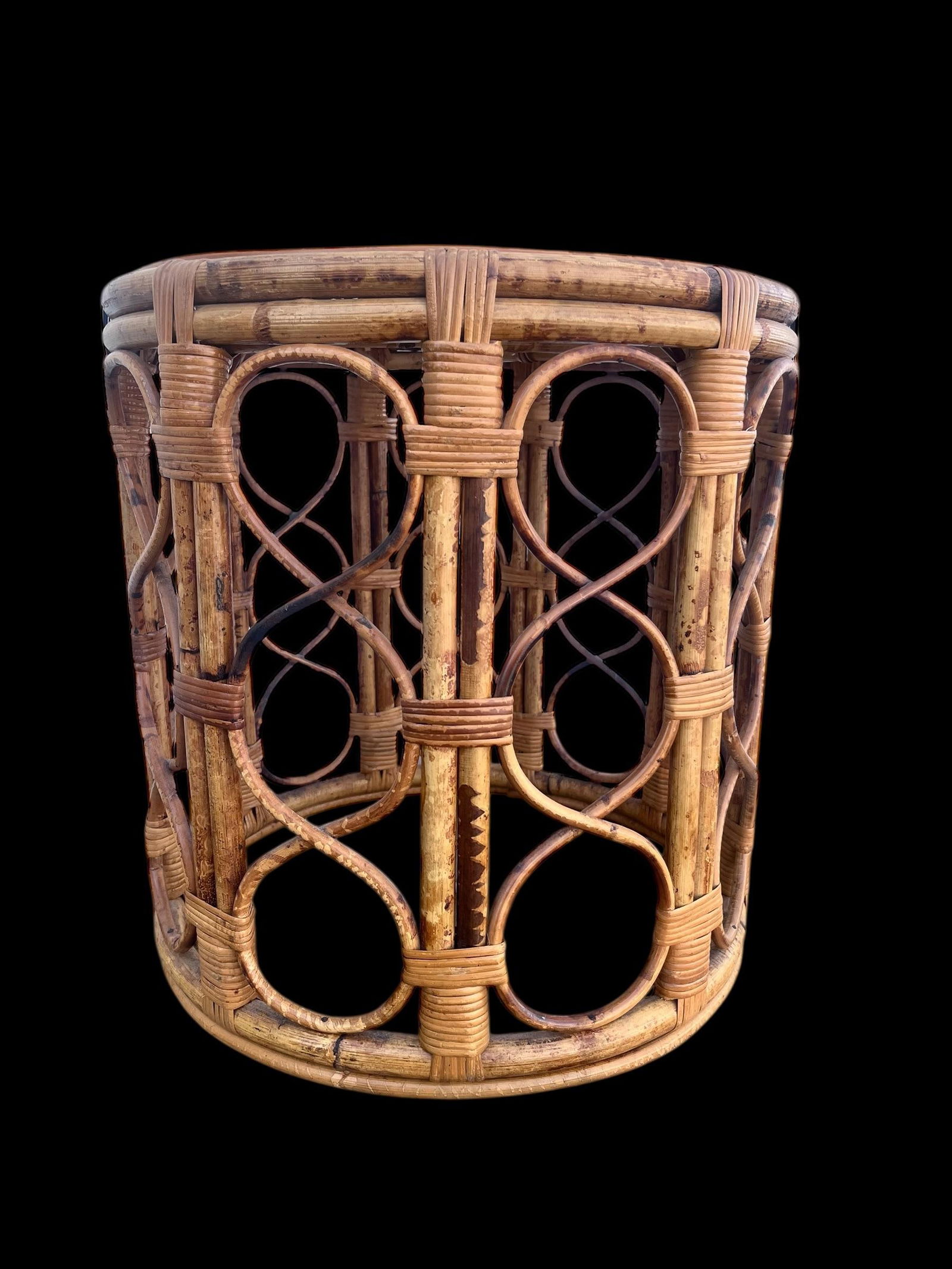 1960s Wicker/ Bamboo/ Cane / Side Table - 4