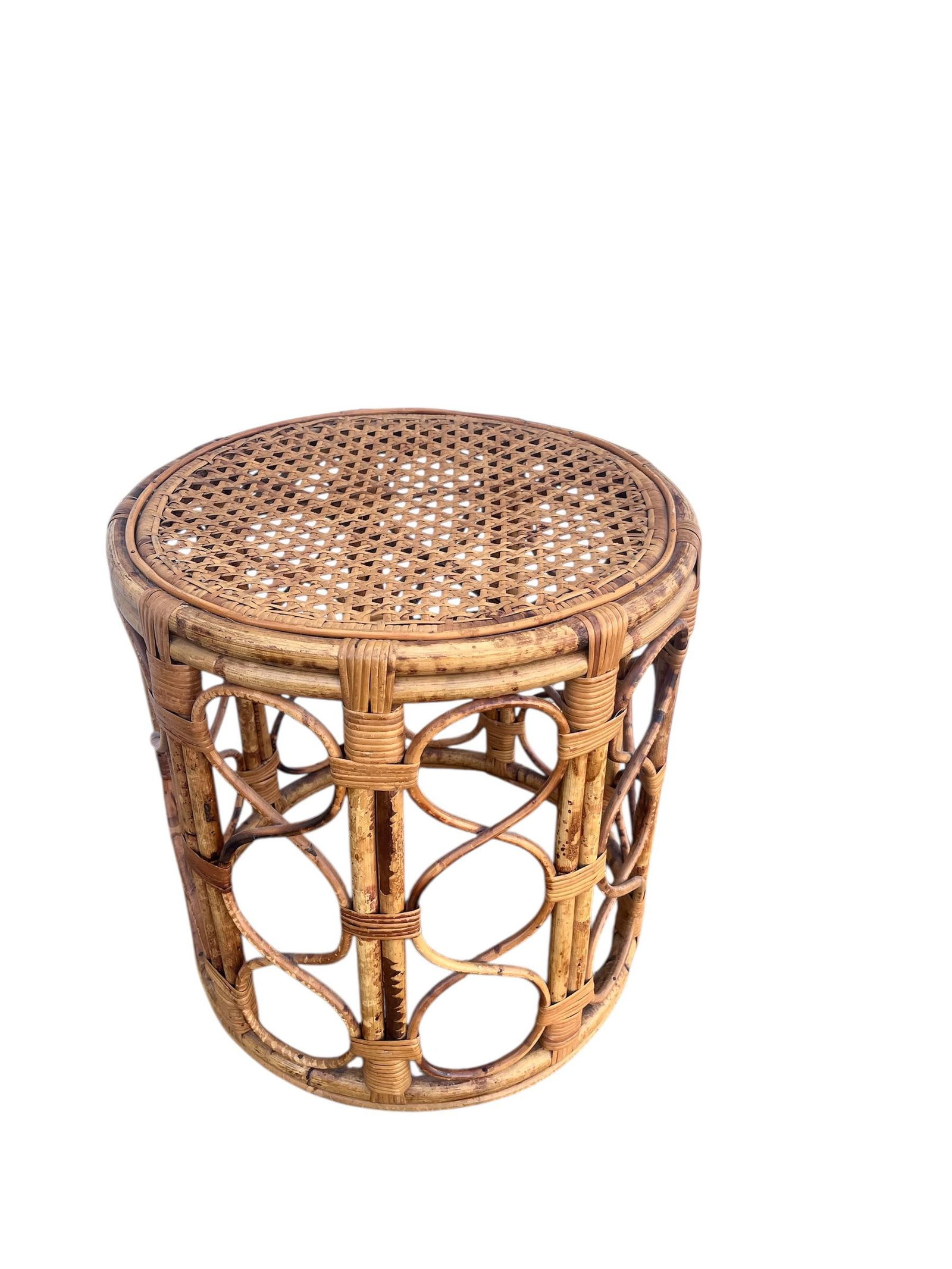 1960s Wicker/ Bamboo/ Cane / Side Table - 6
