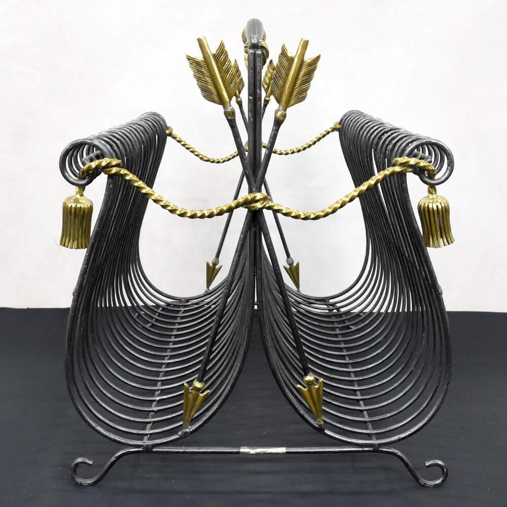 Late 20th Century Maitland-Smith Regency Archer's Magazine Rack - 8