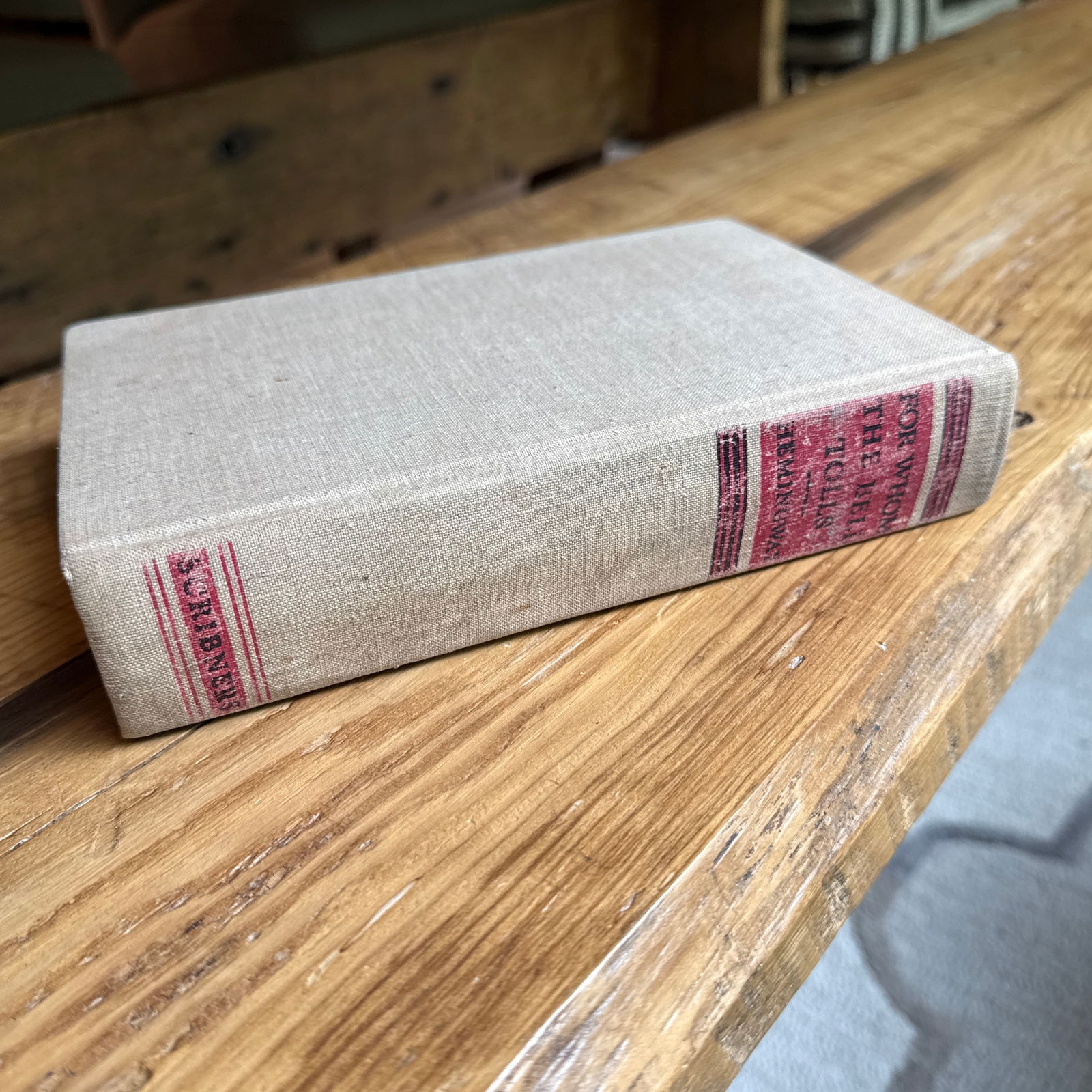 1940 Edition Ernest Hemingway for Whom the Bell Tolls Hardcover Book - 3
