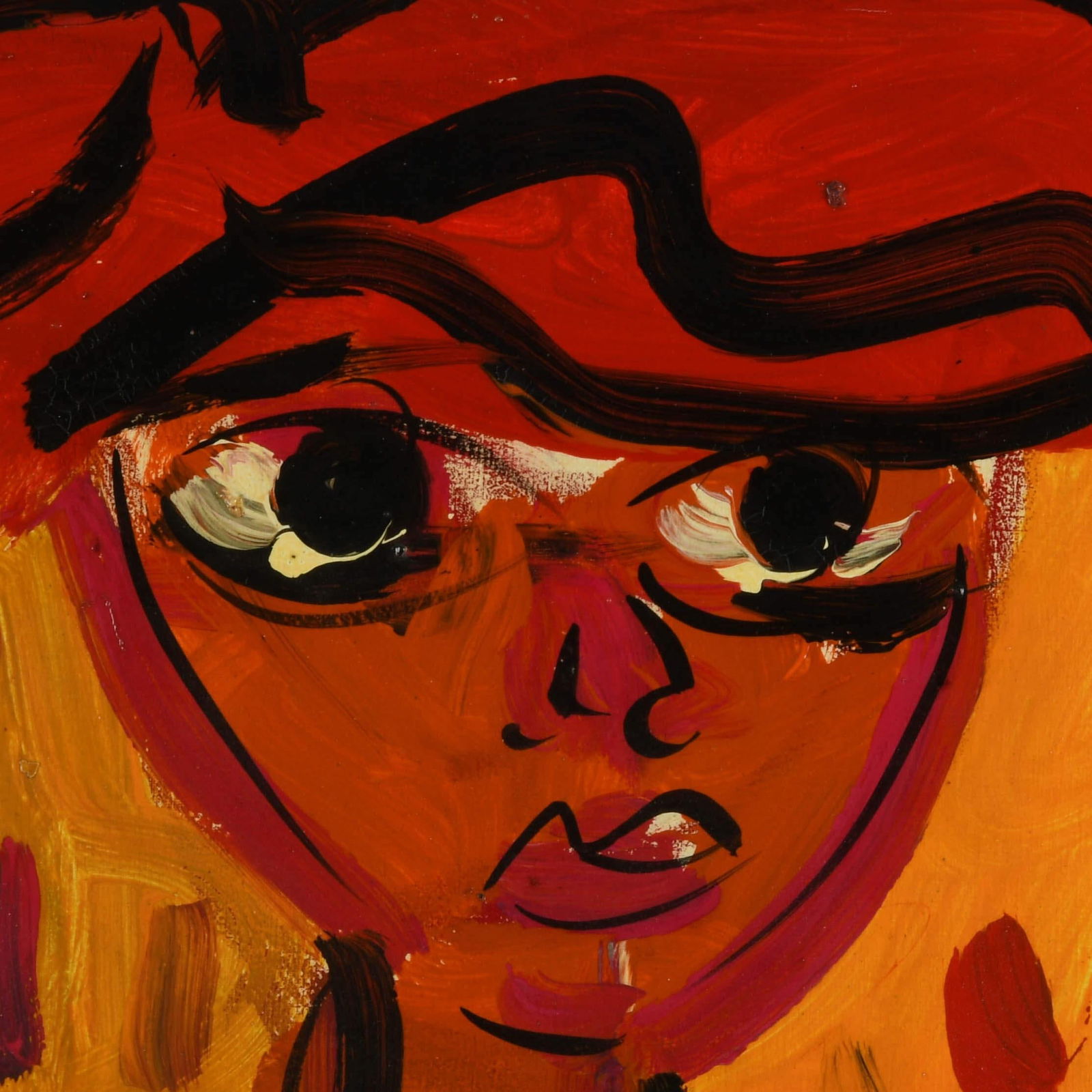 1980s Signed Peter Keil "Marilyn Monroe" Mix Media on Canvas - 3