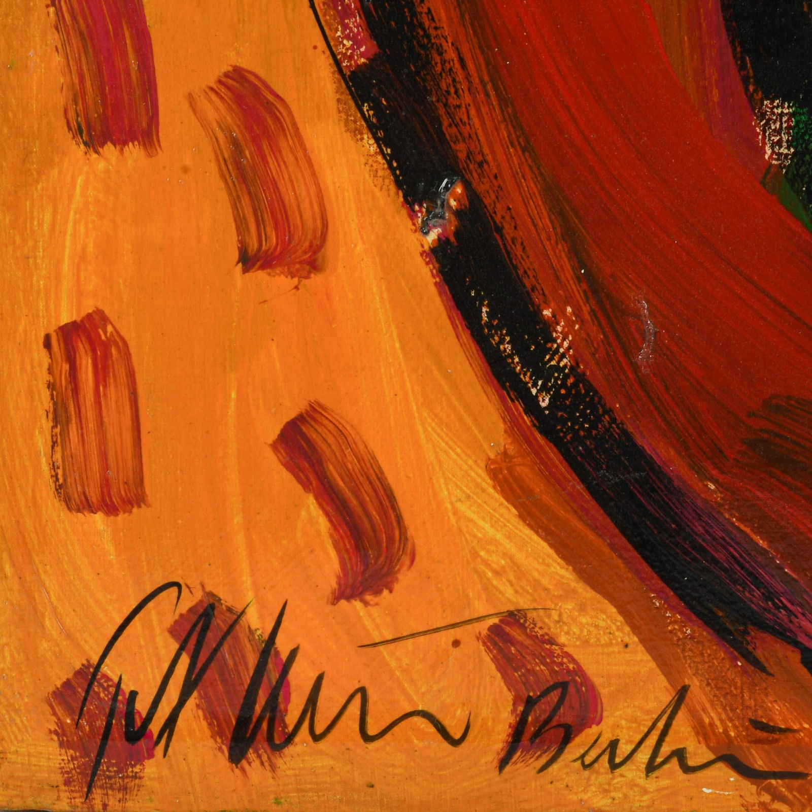 1980s Signed Peter Keil "Marilyn Monroe" Mix Media on Canvas - 5