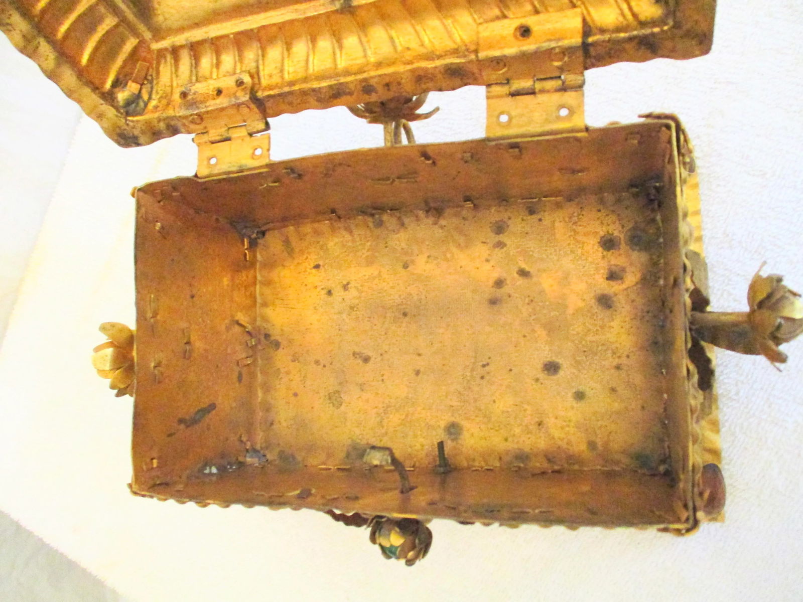 Antique Gilt and Bejeweled Alms Box - 3