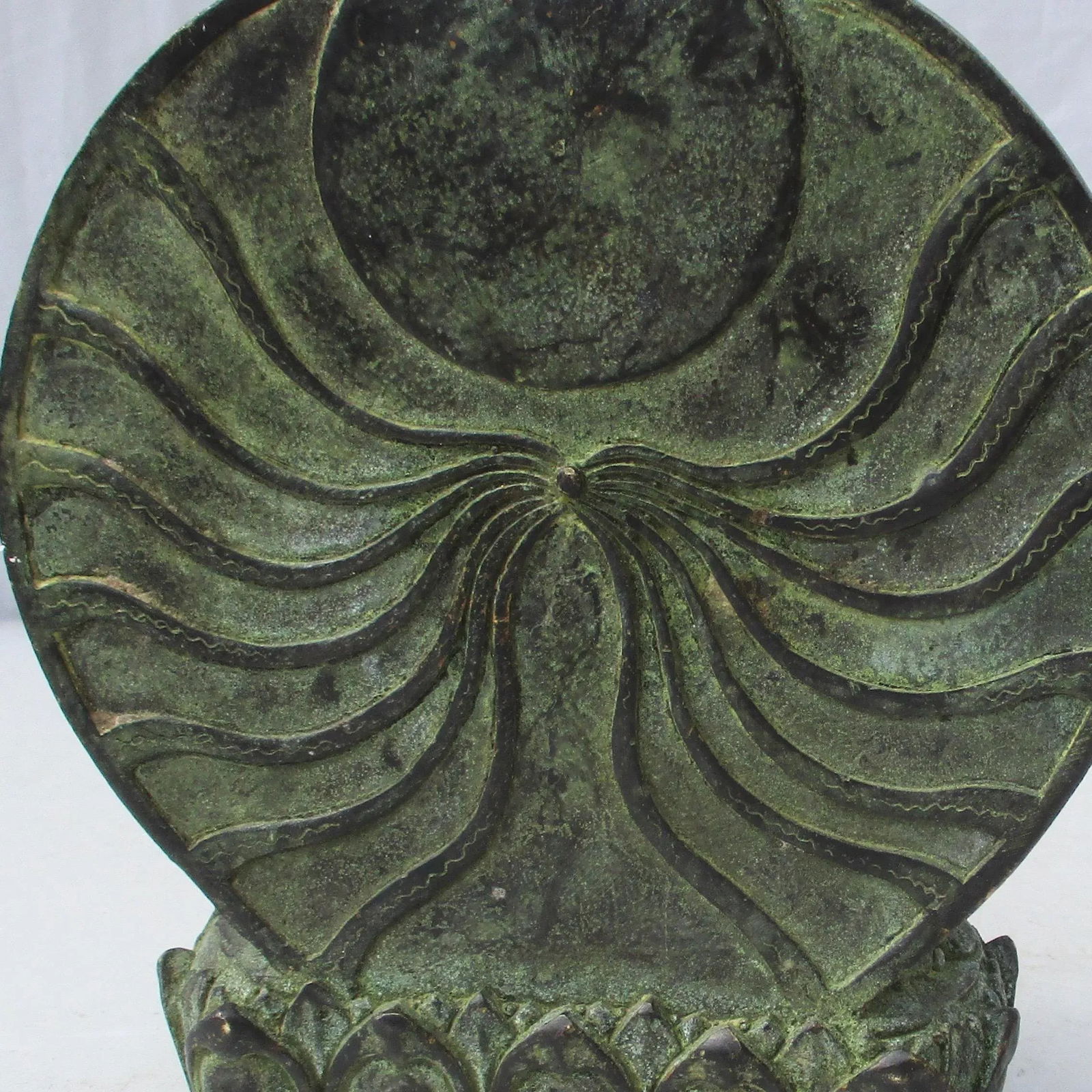 Vintage Bronze Chinese Buddha Figurine - 3